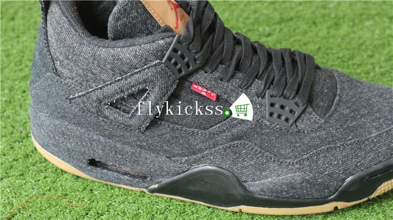 2018 Levi\'s x Air Jordan 4 Black